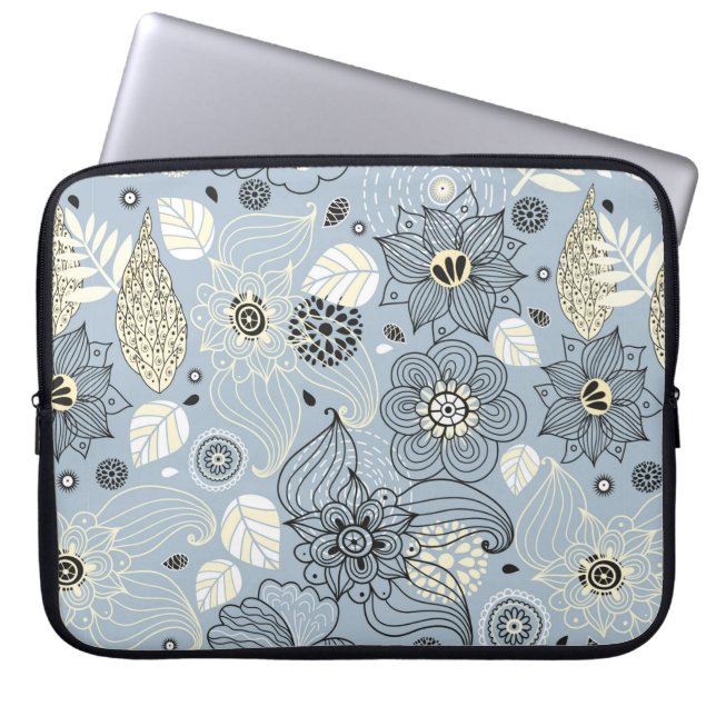 Housse Pour Ordinateur Portable Design d'automne floral (Devant)