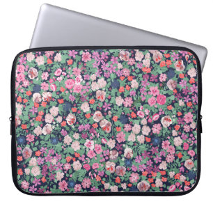 Housse Pour Ordinateur Portable Design de fleurs printanières. Motif floral incomp