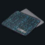 Housse Pour Ordinateur Portable Design de la peau de léopard bleu de Denim<br><div class="desc">Pochette pour ordinateur portable. Doté d'un design élégant de peau de léopard bleu denim prêt à être personnalisé. REMARQUE : SEULEMENT CHANGER LES ZONES MODÈLES NÉCESSAIRES! 😀 Si nécessaire, vous pouvez supprimer le texte et commencer à ajouter le texte et la police que vous voulez. 📌 Si vous avez besoin...</div>
