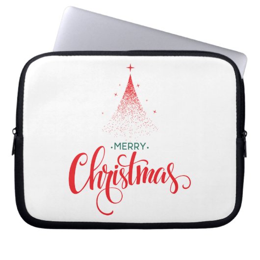 Housse Pour Ordinateur Portable Design de Noël avec étoiles (Devant)