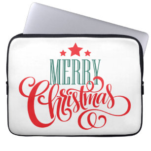 Housse Pour Ordinateur Portable Design de Noël et étoiles
