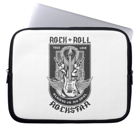 Housse Pour Ordinateur Portable Design Guitar Rock (Devant)
