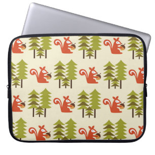 Housse Pour Ordinateur Portable design motif de forêt mignon et transparent. Vinta