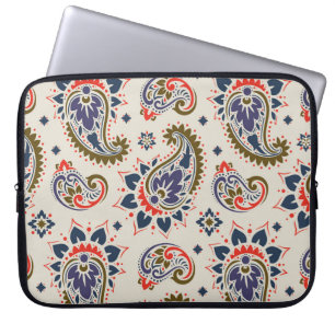 Housse Pour Ordinateur Portable Design motif paisley classique et transparent.
