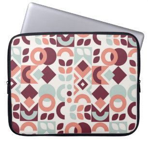 Housse Pour Ordinateur Portable Design motif scandinave. Retro moderne simple b