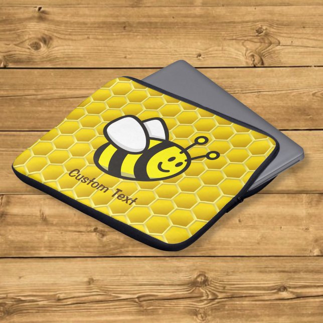 Housse Pour Ordinateur Portable Dessin animé d'abeille (Créateur téléchargé)