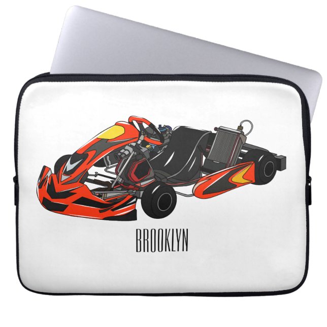 Housse Pour Ordinateur Portable dessin animé de Kart racing (Devant)