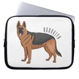 Housse Pour Ordinateur Portable dessin de berger allemand