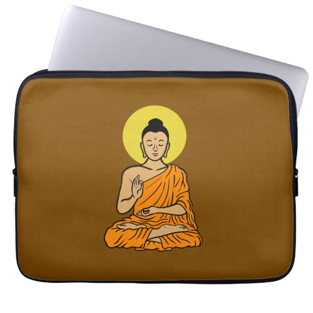 Housse Pour Ordinateur Portable Dessin de Bouddha Buddhism.net (Devant)