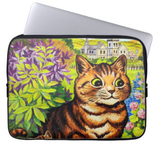 Housse Pour Ordinateur Portable Dessin de chat et chatons mignons par Louis Wain