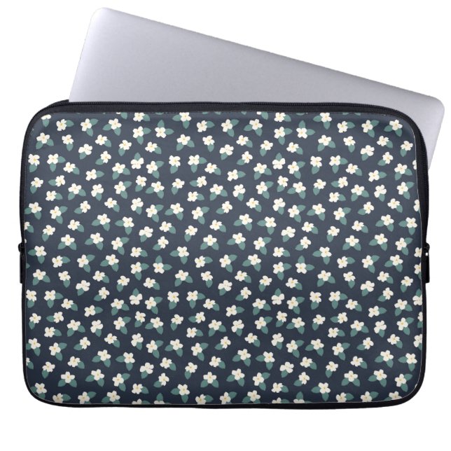 Housse Pour Ordinateur Portable Dessin de fleurs (Devant)
