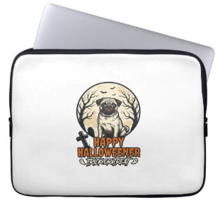 Housse Pour Ordinateur Portable Dessin de gravure vintage pour Halloween avec un P