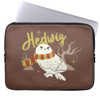 Housse Pour Ordinateur Portable Dessin de Hedwig dans une forêt fantaisiste