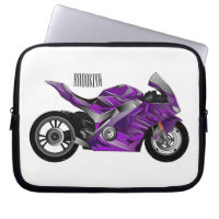 Dessin de moto de sport violet