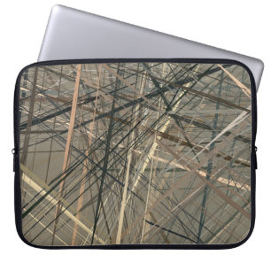Housse Pour Ordinateur Portable Dessin d'huile de style rétro. illustration. Pai t