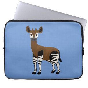 Housse Pour Ordinateur Portable Dessin d'Okapi, Animal Majestic Okapi, Amateurs d'