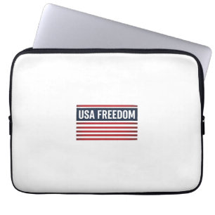 Housse Pour Ordinateur Portable Dessin vectoriel de style drapeau patriotique de l