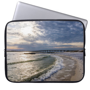 Housse Pour Ordinateur Portable Destin Florida Soirée Vagues Manche Ordinateur Por