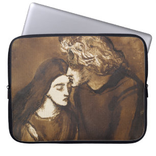 Housse Pour Ordinateur Portable Deux amants par Dante Gabriel Rossetti