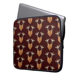 Housse Pour Ordinateur Portable Deux belles girafes
