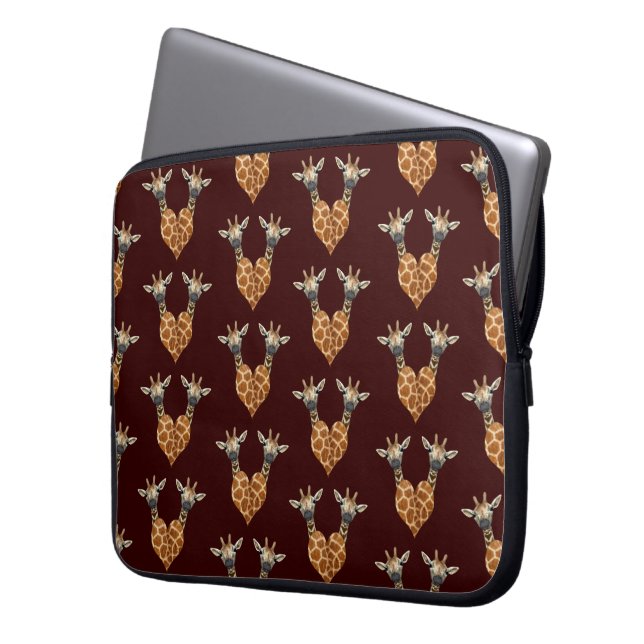Housse Pour Ordinateur Portable Deux belles girafes (devant gauche)