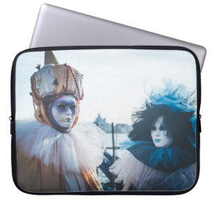 Housse Pour Ordinateur Portable Deux masques de carnaval à Venise, Italie