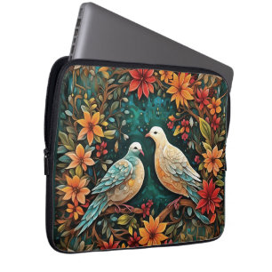 Housse Pour Ordinateur Portable Deux tourterelles
