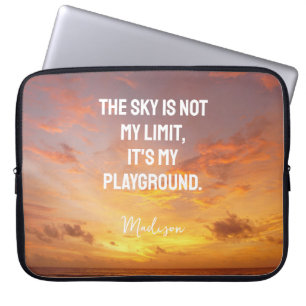 Housse Pour Ordinateur Portable Devis Sky de nom personnalisé