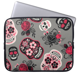 Housse Pour Ordinateur Portable Dia de los Muertos : Motif Vintage