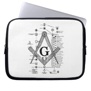 Housse Pour Ordinateur Portable Diagramme des degrés maçonniques