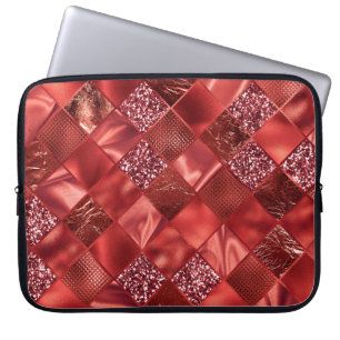 HOUSSE POUR ORDINATEUR PORTABLE DIAMOND ROUGE SHIMMER DIAMOND MOTIF