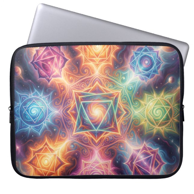 Housse Pour Ordinateur Portable Die 7 Chakren´8 (Devant)