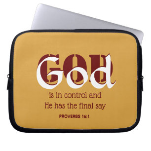 Housse Pour Ordinateur Portable DIEU EST AU CONTRÔLE Inspirational