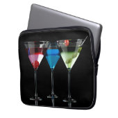 Housse Pour Ordinateur Portable Différents cocktails dans des lunettes à martini n (devant gauche)
