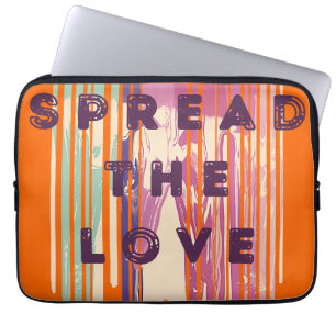 Housse Pour Ordinateur Portable Diffuser L'Amour Fondu Couleurs Citations Positive