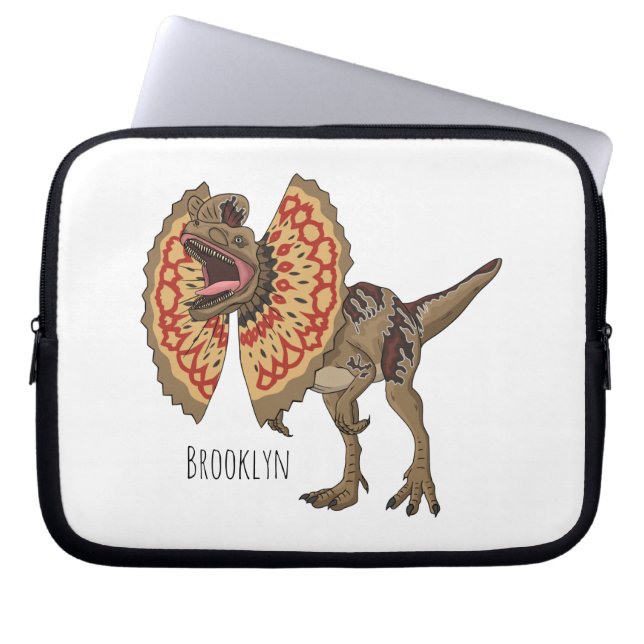 Housse Pour Ordinateur Portable Dilophosaurus dessin animé (Devant)