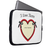 Housse Pour Ordinateur Portable Dingus Bows & Heart Personnalisé (Devant droit)