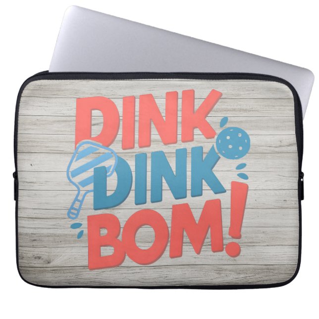 Housse Pour Ordinateur Portable Dink Dink Dink Boom Funny Pickleball (Devant)
