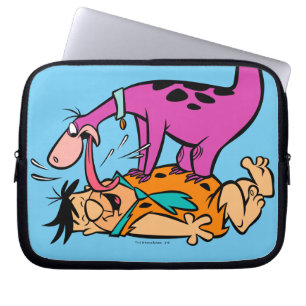 Housse Pour Ordinateur Portable Dino Licking Fred Flintstone
