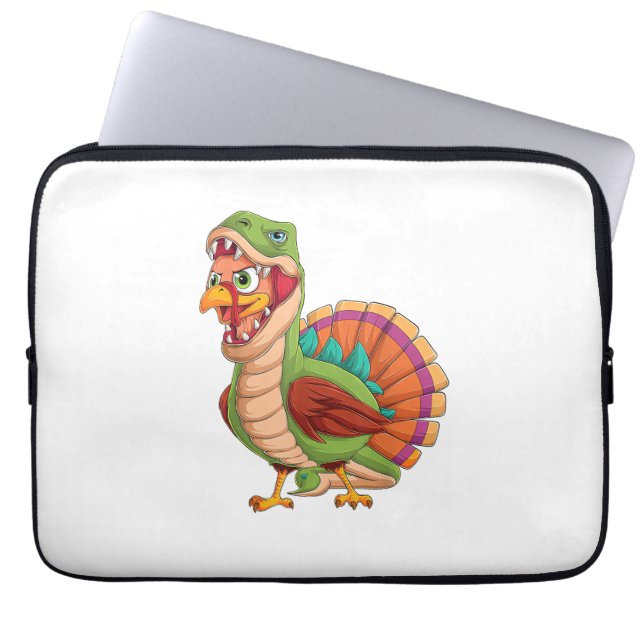 Housse Pour Ordinateur Portable Dinosaur Thanksgiving Boys Turkey Saurus T rex Tur (Devant)