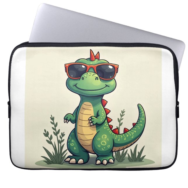 Housse Pour Ordinateur Portable dinosaure (Devant)