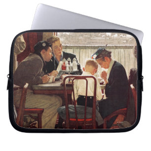 Housse Pour Ordinateur Portable Dire la grâce par Norman Rockwell