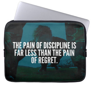 Housse Pour Ordinateur Portable Discipline - Inspiration de l'entraînement