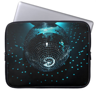 Housse Pour Ordinateur Portable Disco Ball Glare, Arrière - plan de discothèque.