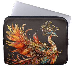 Housse Pour Ordinateur Portable divertissement cirque carnaval paon vintage