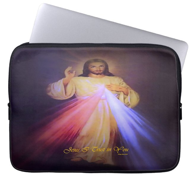 Housse Pour Ordinateur Portable Divine Mercy Gold (Devant)