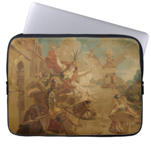 Housse Pour Ordinateur Portable Don Quichotte guidé par la Folie, tapisserie du XV