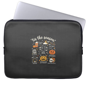 Housse Pour Ordinateur Portable Doodle de Halloween C'est la saison design sorcièr