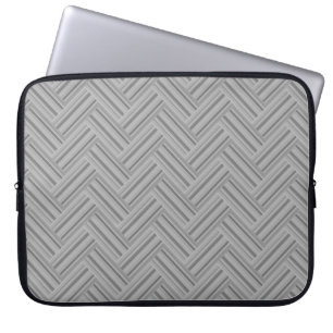 Housse Pour Ordinateur Portable Double blanc de Grey stripes