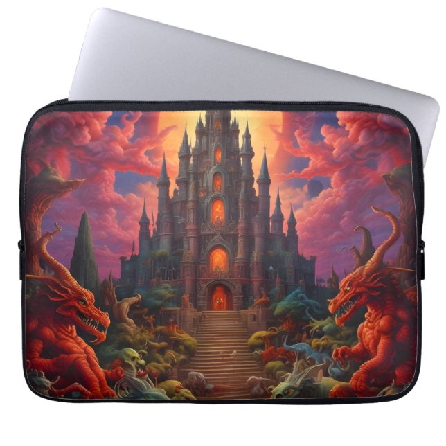 Housse Pour Ordinateur Portable Double Your Dragon Fantasy Final (Devant)